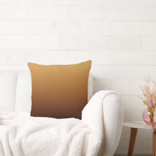 Golden Chocolate Brown Warm Colours Cushion