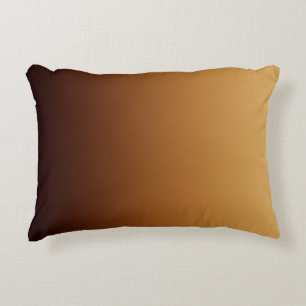 Golden Chocolate Brown Warm Colours Decorative Cushion