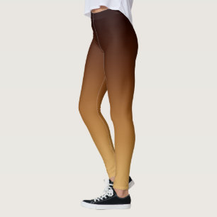 Golden Chocolate Brown Warm Colours Leggings