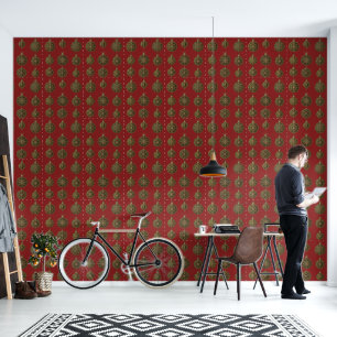 Golden Christmas balls Wallpaper