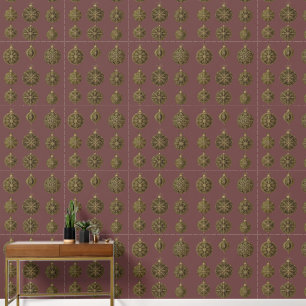 Golden Christmas balls Wallpaper