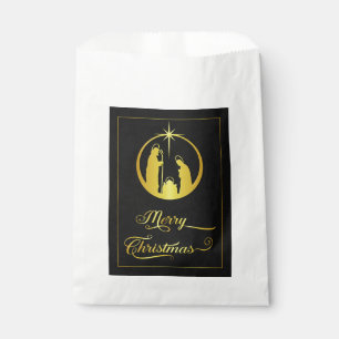 Golden Christmas Blessing Favour Bag