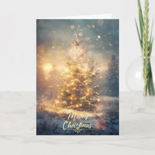 Golden Christmas Card