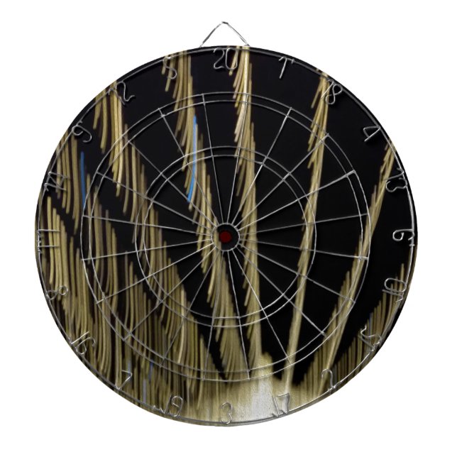Golden Christmas lights Dartboard (Front)