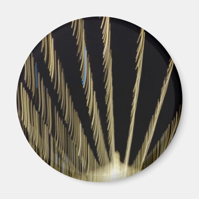 Golden Christmas lights Magnet (Front)