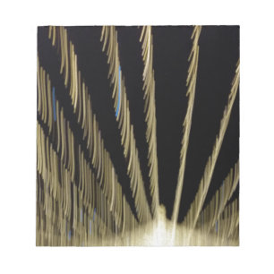 Golden Christmas lights Notepad