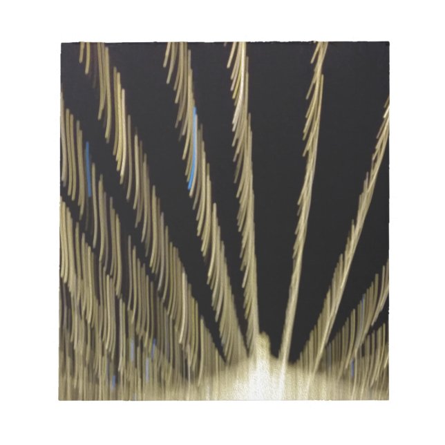 Golden Christmas lights Notepad (Front)