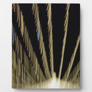 Golden Christmas lights Plaque