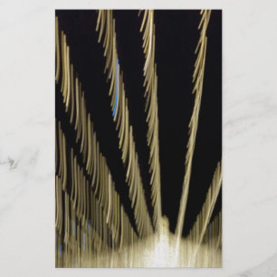 Golden Christmas lights Stationery