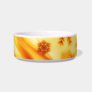 Golden Christmas Snowflakes Bowl