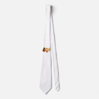 Golden Christmas Sparkle - Festive Tree Tie