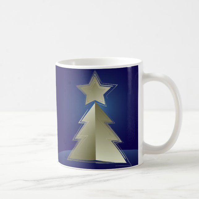 Golden Christmas tree Coffee Mug (Right)