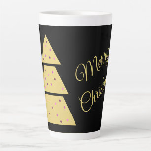 Golden Christmas Tree Latte Mug