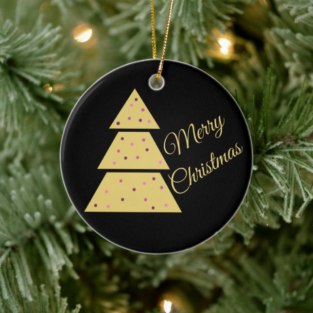 Golden Christmas Tree Ornament (Tree)