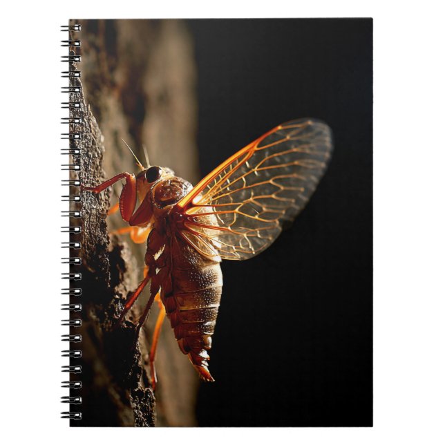 Golden Cicada Wings Notebook (Front)