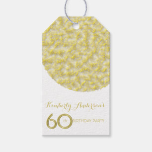 Golden Circle 60th Birthday Party Gift Tag