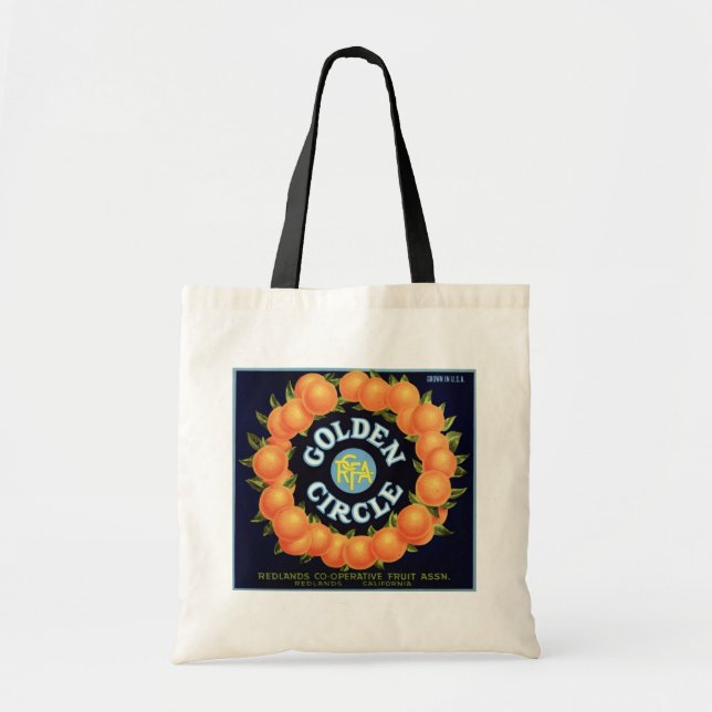 Golden Circle Brand Oranges Crate Label Tote Bag (Front)