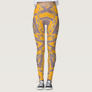 "Golden Circuit Leggings" Leggings