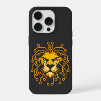 Golden Circuit Lion iPhone 15 Case