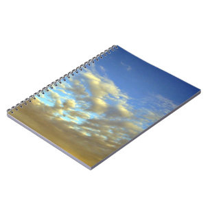 Golden Cloud Layer And Blue Sky Notebook