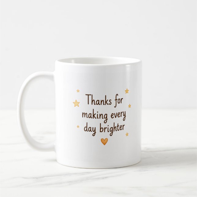 Golden Clouds Cosy Sun Workshop Mug (Left)