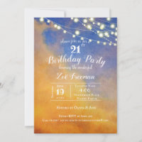 Golden Clouds in Blue Sky | 21st Birthday