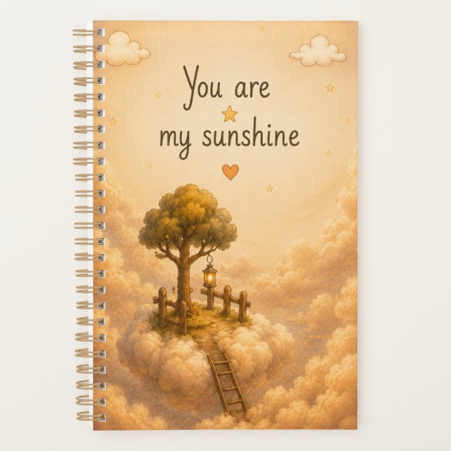 Golden Clouds Notebook Planner (Front)
