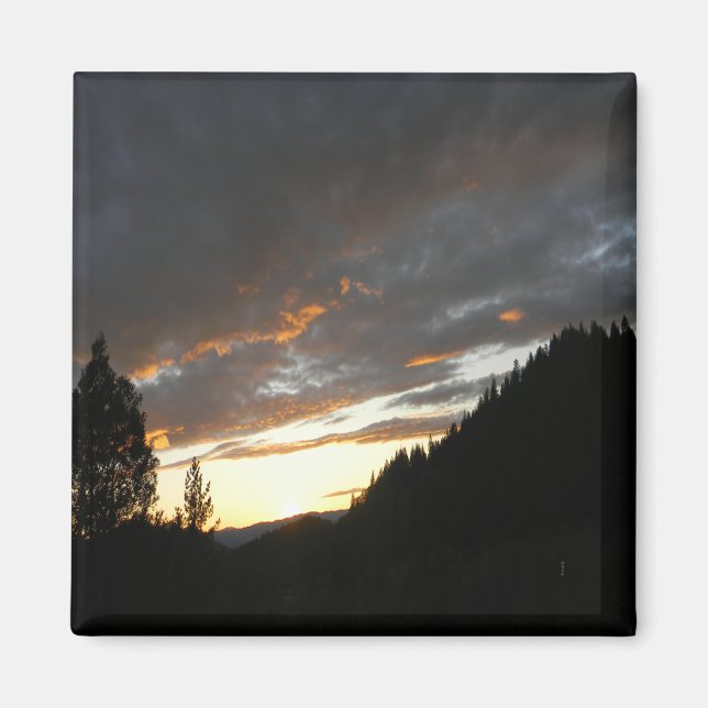 Golden Cloudy Sunset....... Magnet (Front)