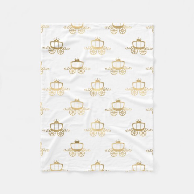 Golden Coaches Cinderella Princess Royal Magic Fleece Blanket (Front)