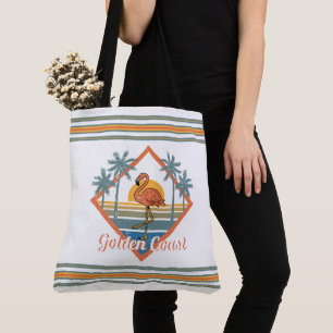 Golden Coast Flamingo Sunset Tote Bag
