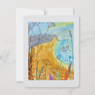 Golden Coastal Sands Flat Card