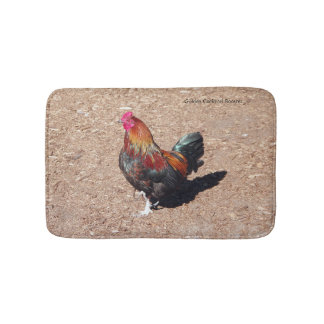 Golden Cockerel Rooster bathmat