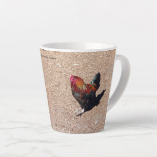 Golden Cockerel Rooster latte mug