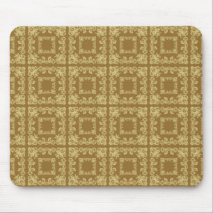 Golden Coffee Square Mouse Pad