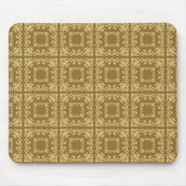 Golden Coffee Square Mouse Pad (Front)