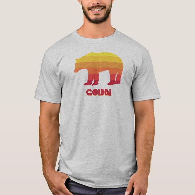 Golden Colorado Rainbow Bear T-Shirt (Front)
