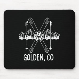 Golden Colorado Rocky Mountains Co Skiing Snowboar Mouse Pad