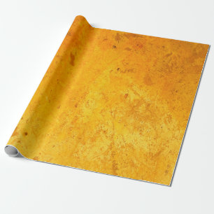 Golden colour of Cement texture backgroundabstract Wrapping Paper
