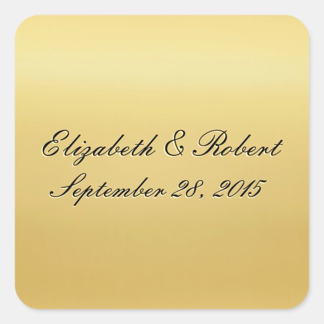 Golden Coloured Wedding Seal (Front)