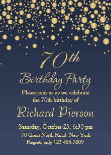 70th birthday invitations announcements zazzle au