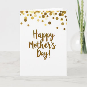 Golden Confetti Happy Day Card