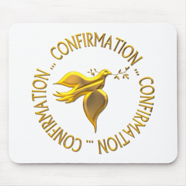 Golden Confirmation and Holy Spirit Mouse Pad (Front)