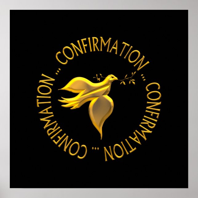 Golden Confirmation and Holy Spirit Poster (Front)