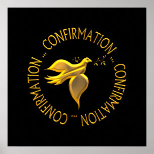 Golden Confirmation and Holy Spirit Poster