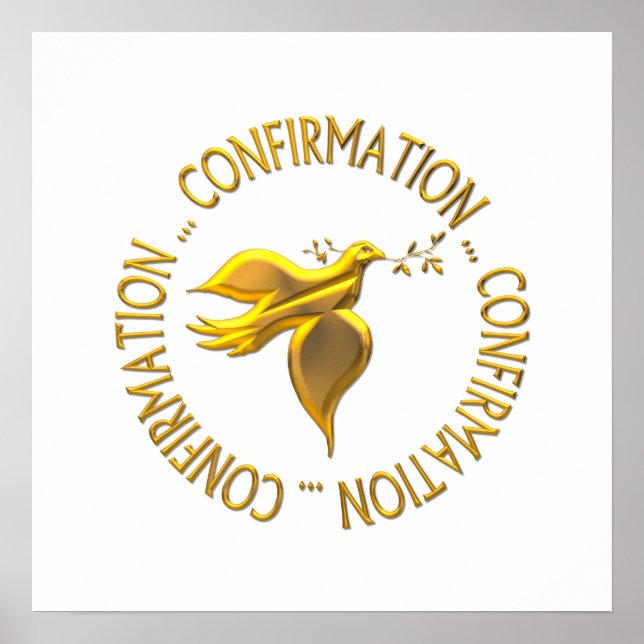 Golden Confirmation and Holy Spirit Poster (Front)