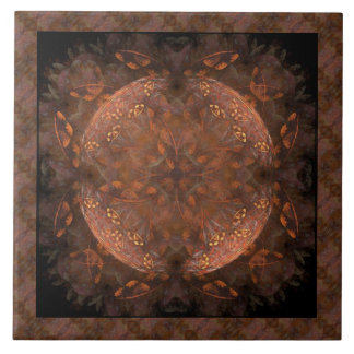 Golden Copper Shimmer Ceramic Tile