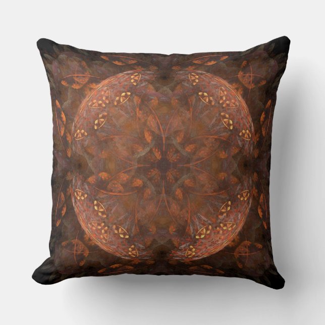 Golden Copper Shimmer Cushion (Front)