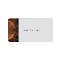 Golden Copper Shimmer Label