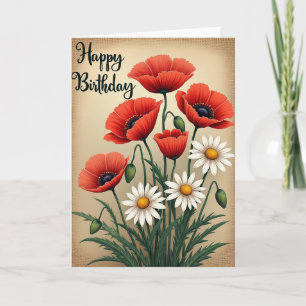 Golden Core Birthday Card