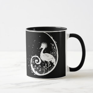Golden Crane Silhouette Mug